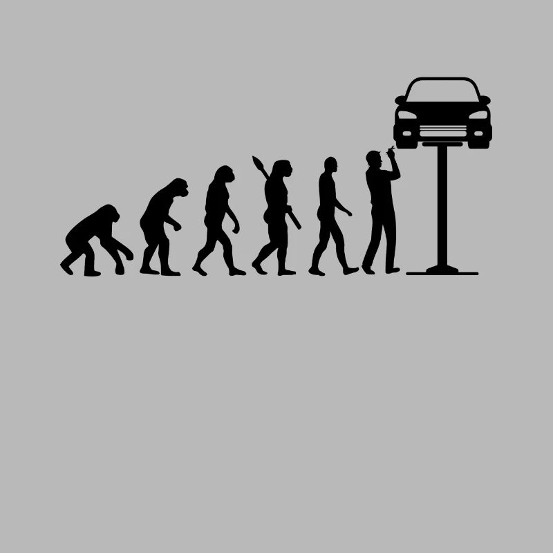 Mechaniker Evolution Auto Schrauber Geschenk