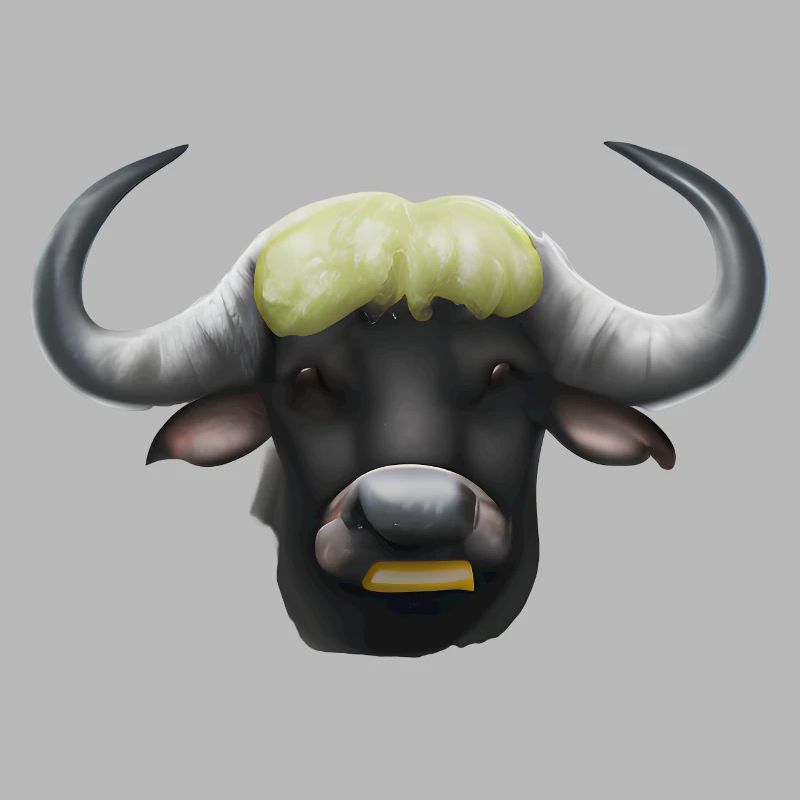 Buffle mignon dessiné