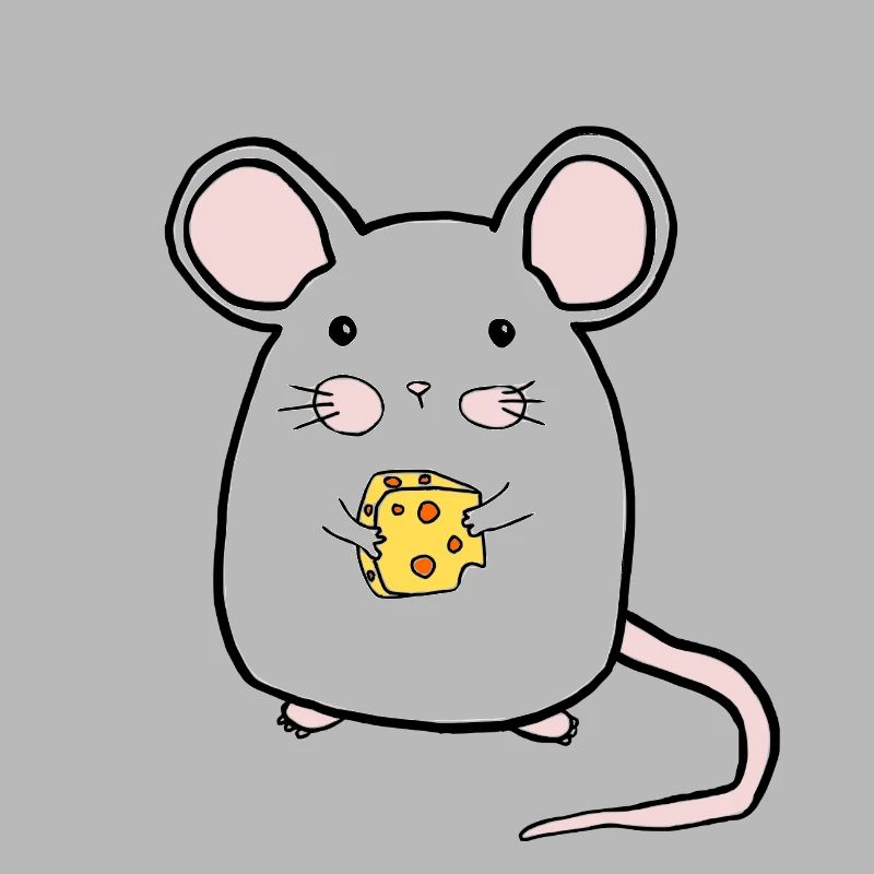 Mouse with cheese / mouse
