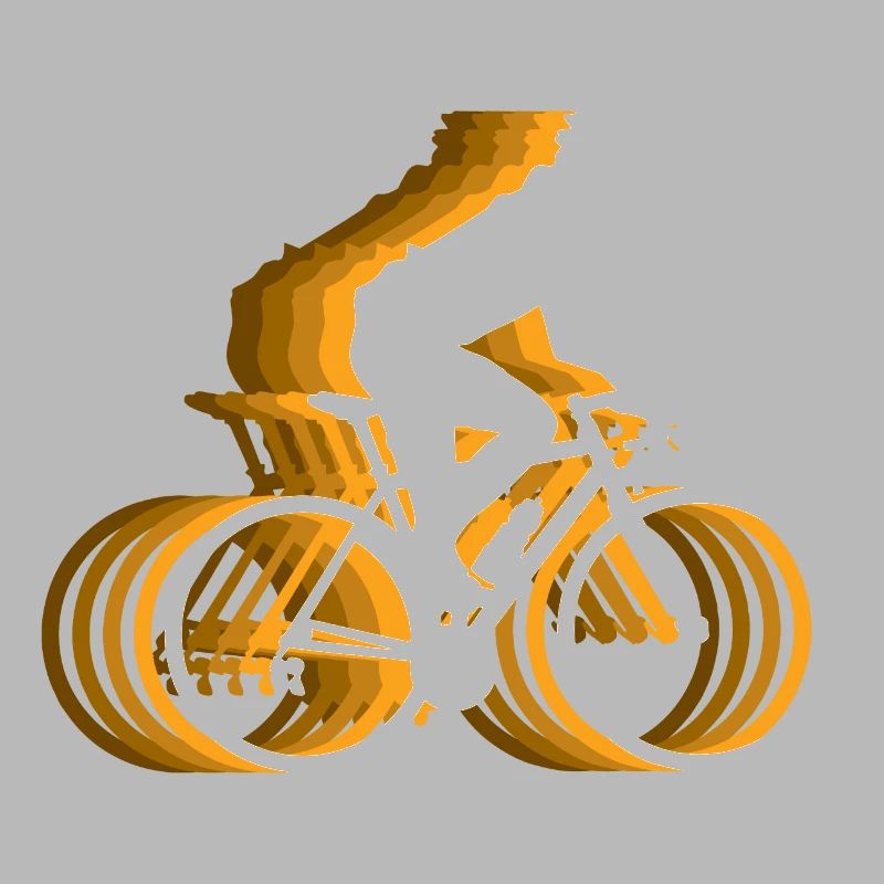 Lightning Bicycle Ride - cycliste avec effet de feu