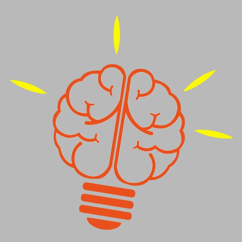 Lightbulb, bulb, light, brain