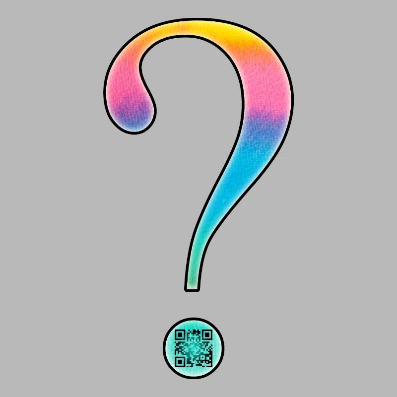 Pregnancy - question mark - QR code twins