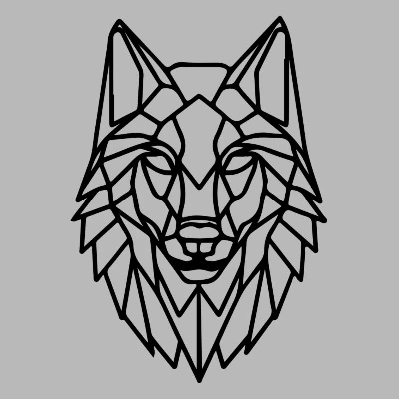 geometric wolf