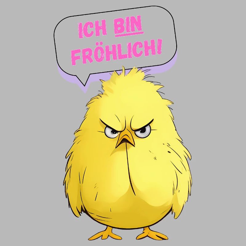 Grumpy Chicken - ich bin fröhlich