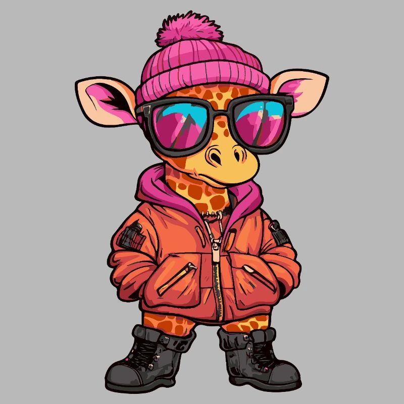 Giraffe Cool Comic