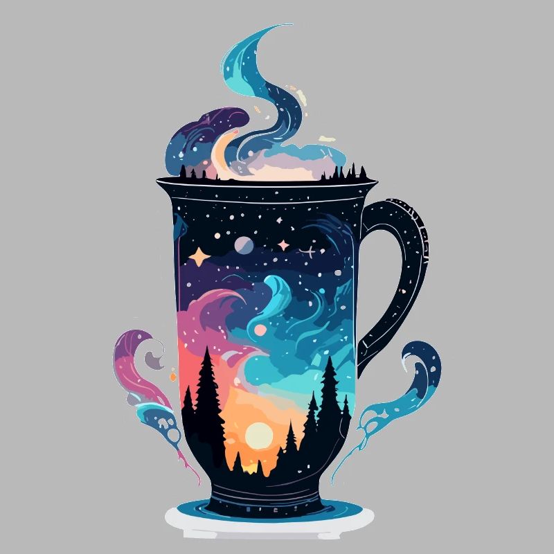 Silhouette / Forest / Portrait / Trees / Mug