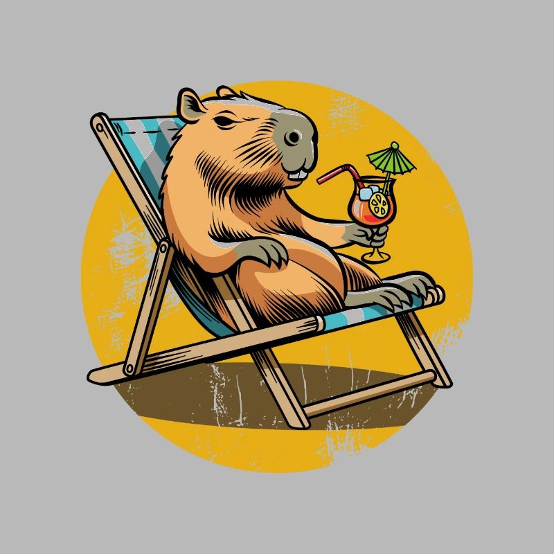 Ne vous inquiétez pas, soyez Cappy - Capybara - Vacances