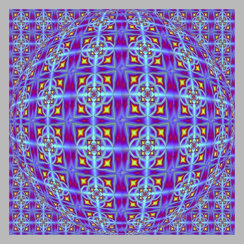 FRACTAL PATTERN LIGHT OP ART