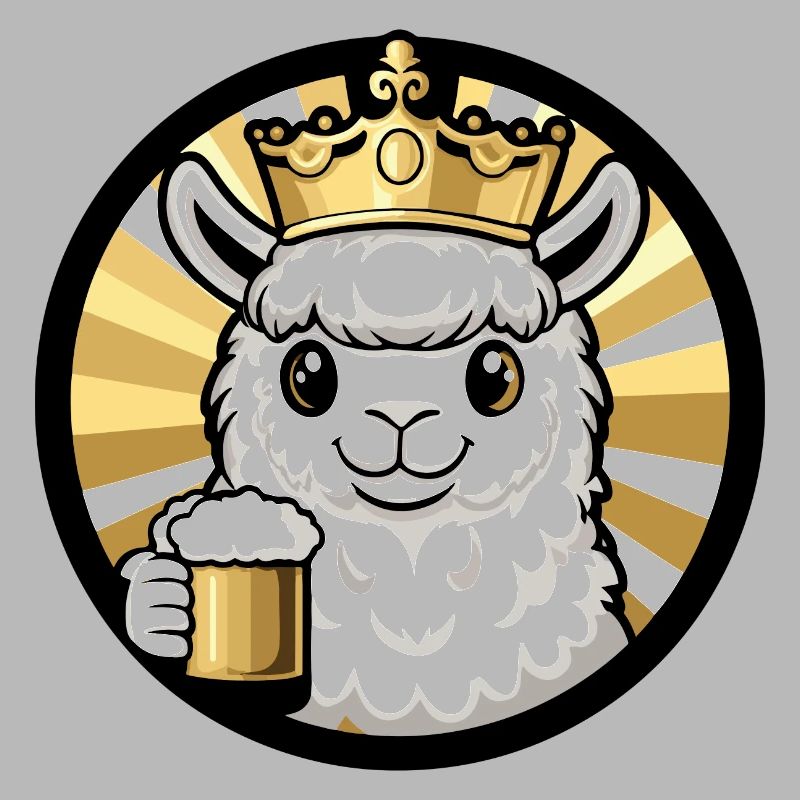 Alpaka Llama Bier Comic