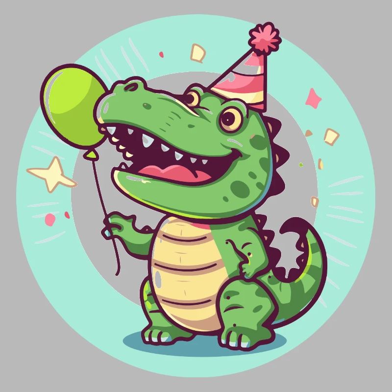 Alligator Geburtstag Comic