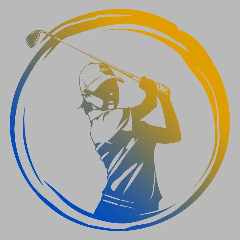Golfer Silhouette Bunt
