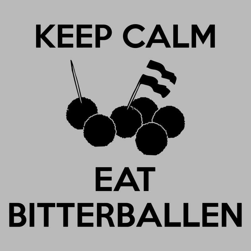 KEEP CALM Mangez Bitterballen Multi Color Vector