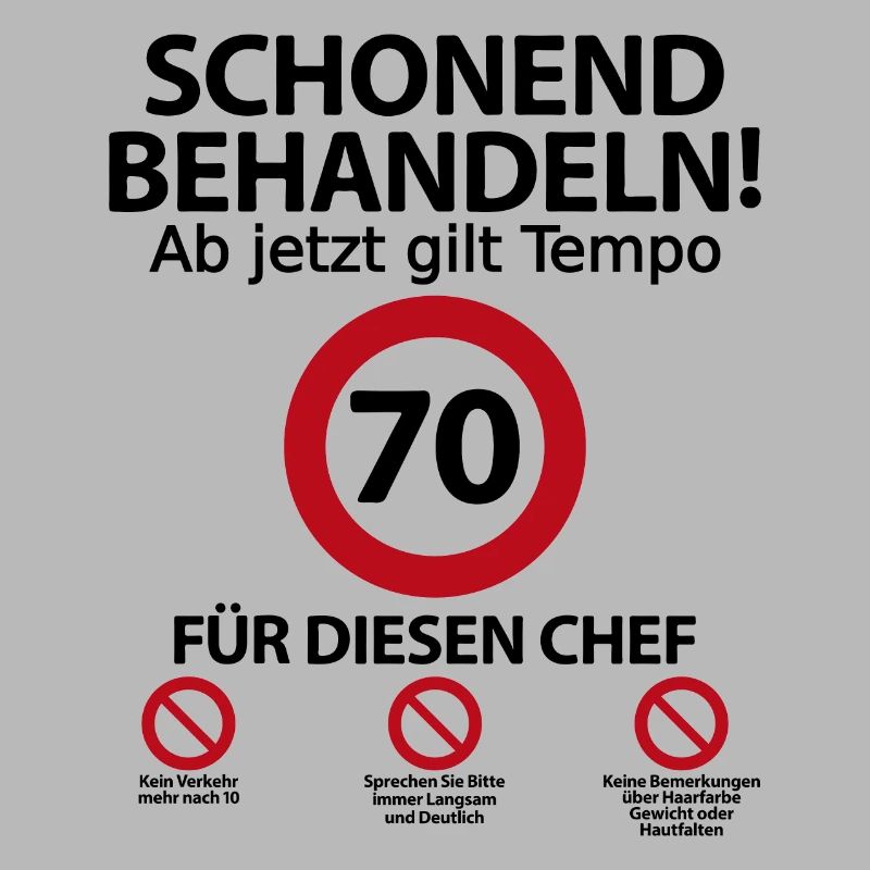 70. Geburtstag Chef Geburtstagsgeschenk mit Spruch