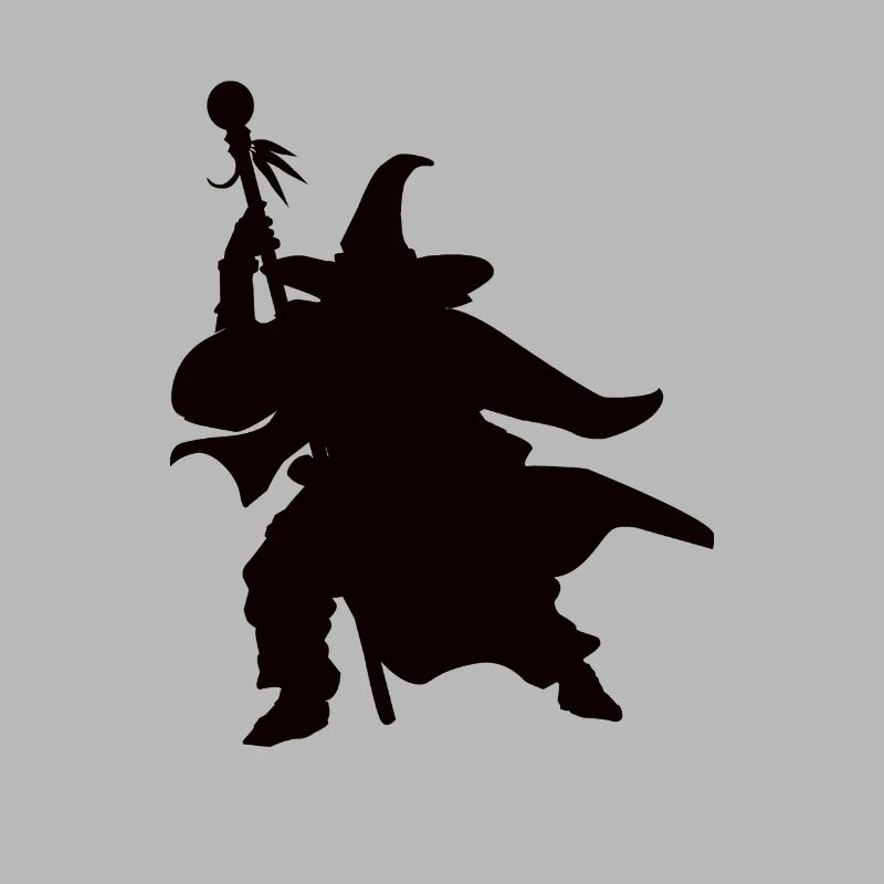 Conception de Silhouettes de magicien magicien