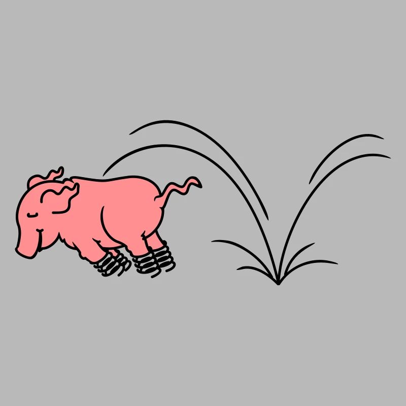 Spring Piggy / Piglet Hopper (2c)