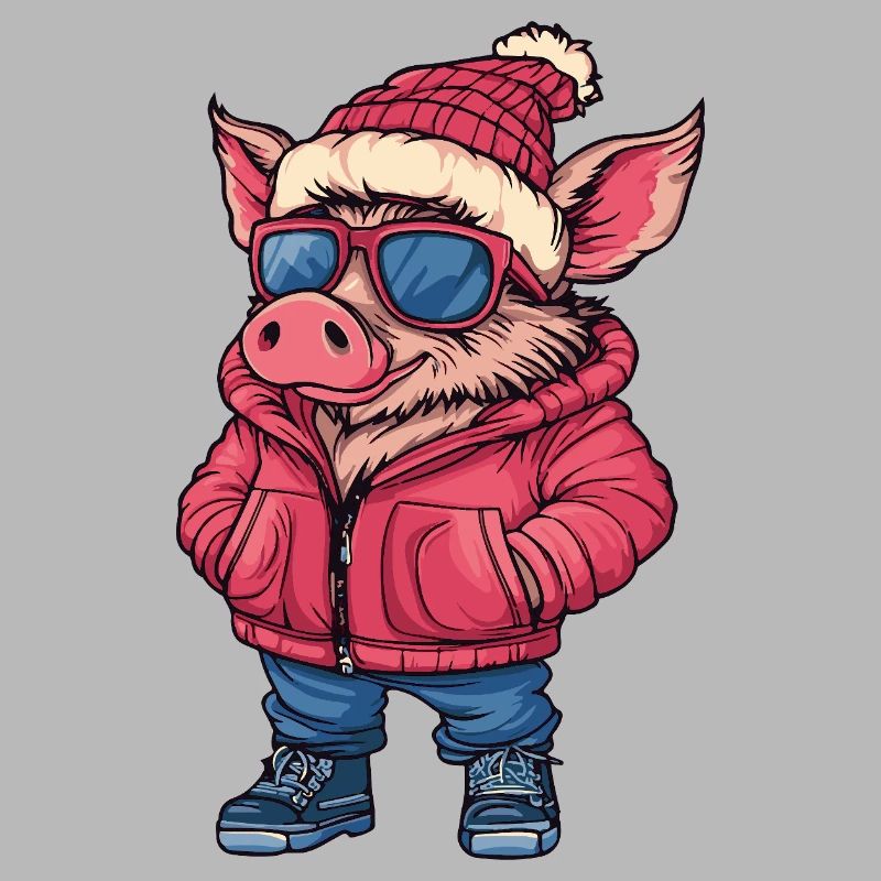 Cochon Cool Comic Sanglier