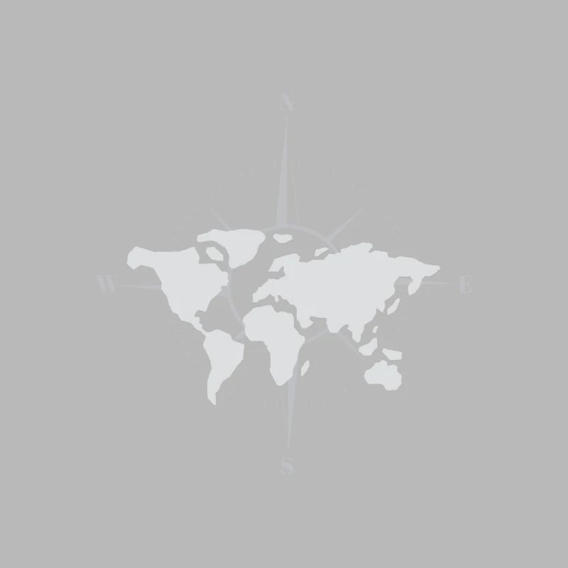 World map and compass