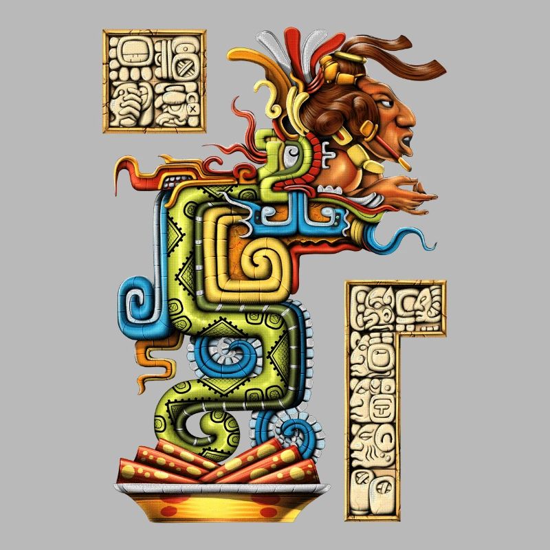 Serpent de vision maya