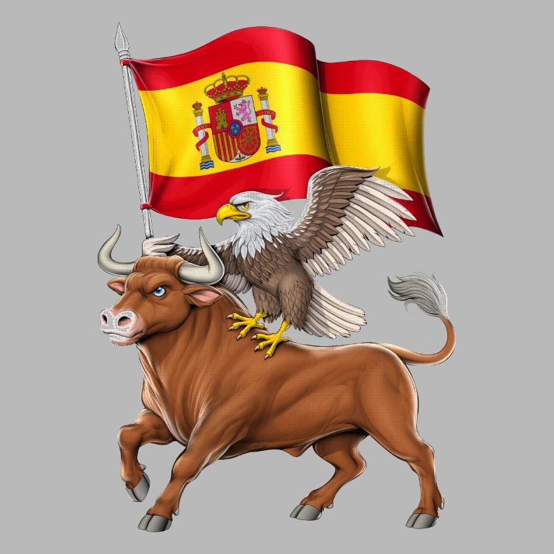 Spanish Bull and Eagle