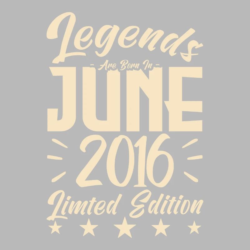 Geboren Juni 2016 Geburtstagsgeschenk 2016.