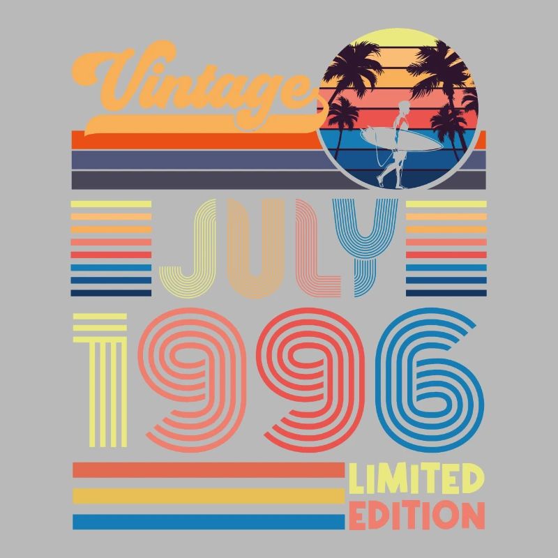 Geburtstag Juli 1996. Geschenk Juli 1996.