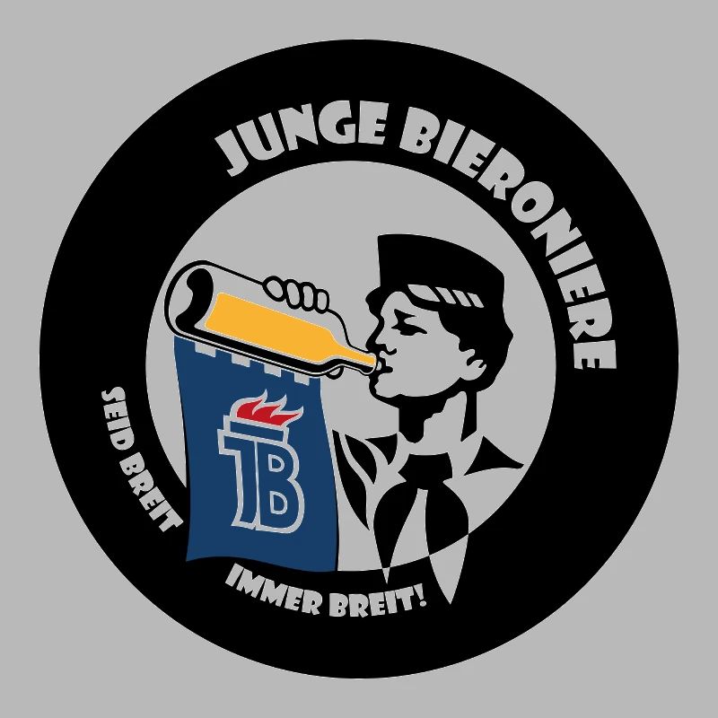junge Bieroniere Button