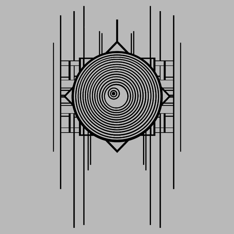 Abstract Gemoetric Art Deco Ringel Design