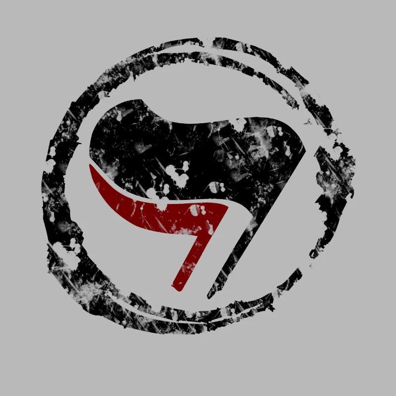 USED-LOOK ANTIFA DRAPEAU NOIR ROUGE DRAPEAU OUVRIER