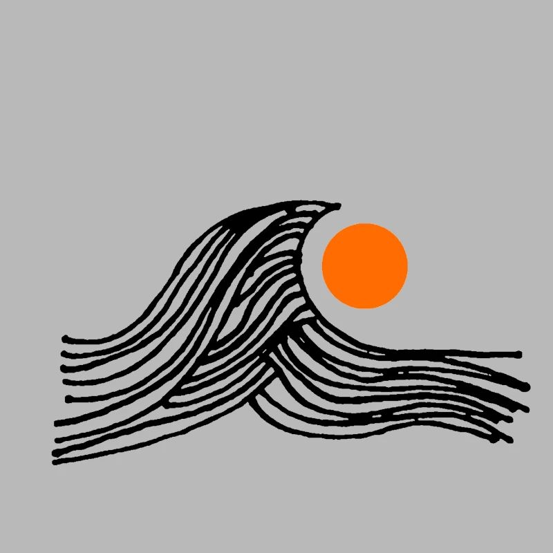 Wave with sun