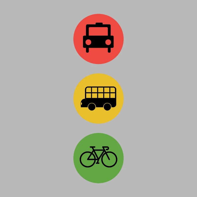 Feu de circulation vélo Environnement durable Idée cadeau Vert