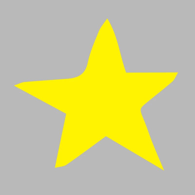 étoile simple ROUGH jaune