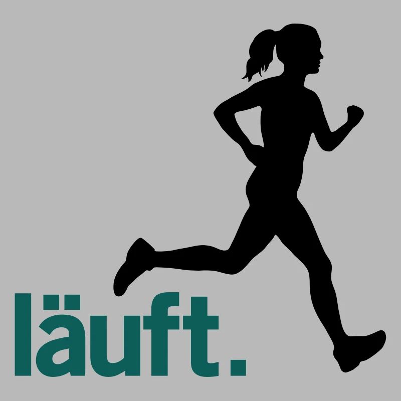 Runner woman is running. Vector