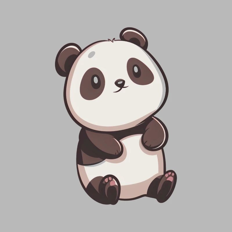 Cute Panda, Chibi Panda, Kawaii