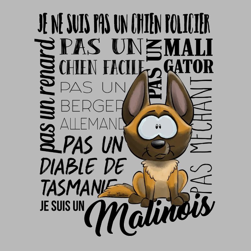 Je suis Malinois - noir FR