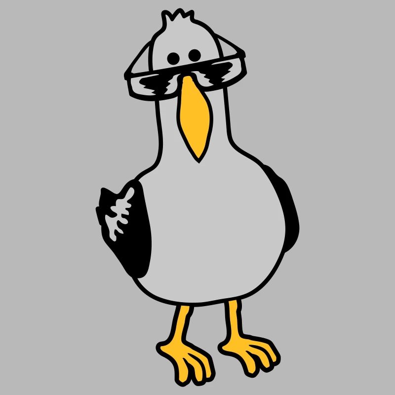 Cooler Blick Möwe Sonnenbrille