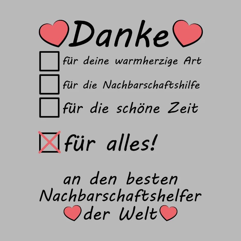 Nachbarschaftshelfer Nachbarschaftshilfe Danke