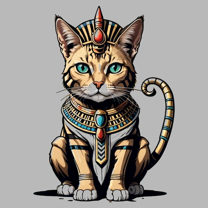 Chat Pharaon Chat Égypte Pyramide Cadeau