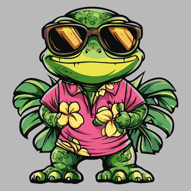 Chameleon Comic Urlaub