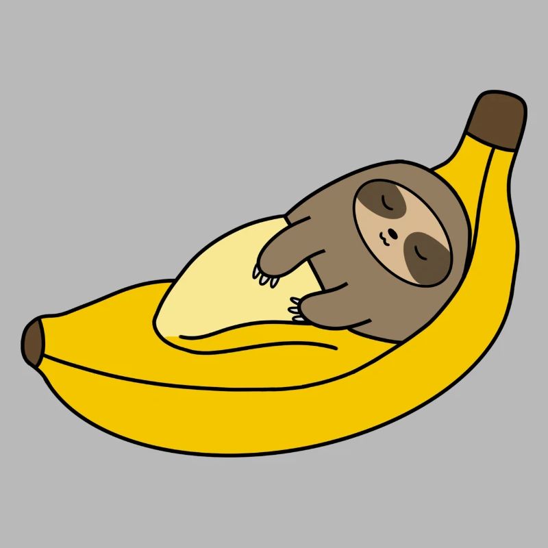 Sleeping Banana Sloth.