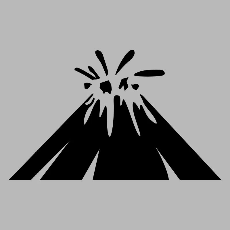 Vulkan icon symbol