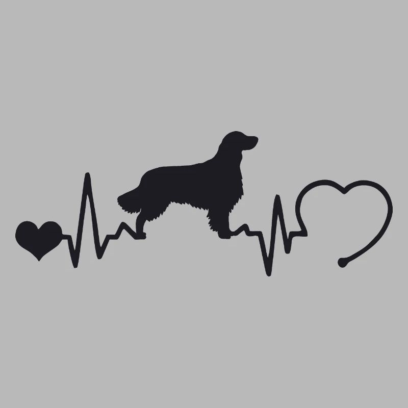 Golden Retriever mit Herzschlag