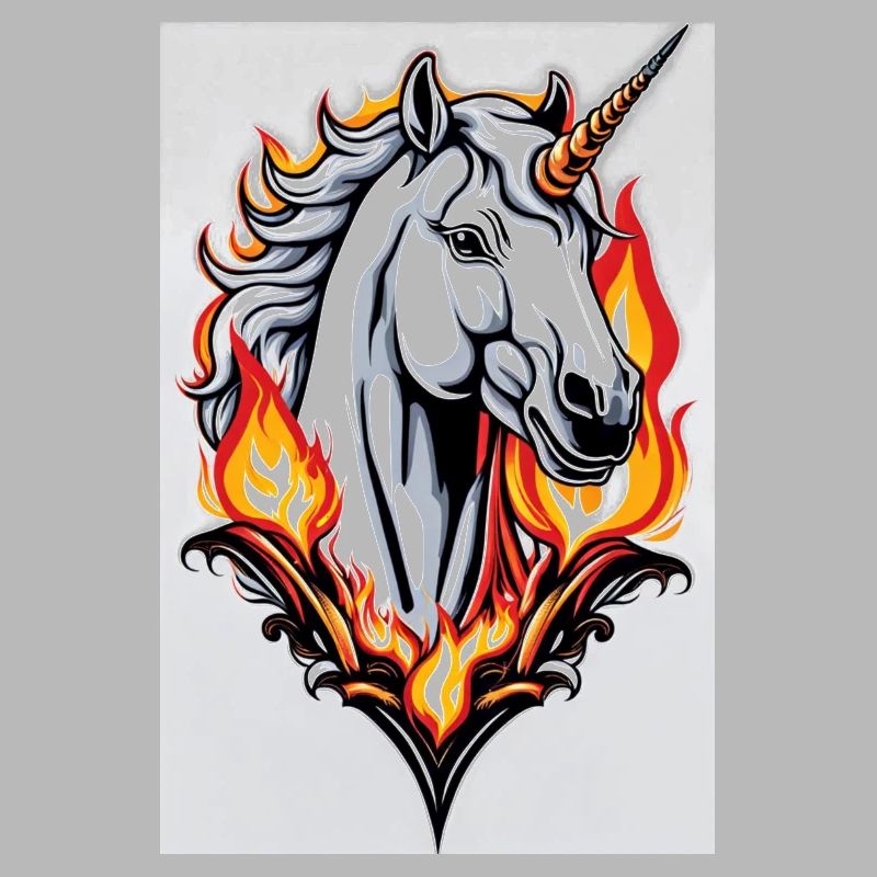 White Animals Einhorn