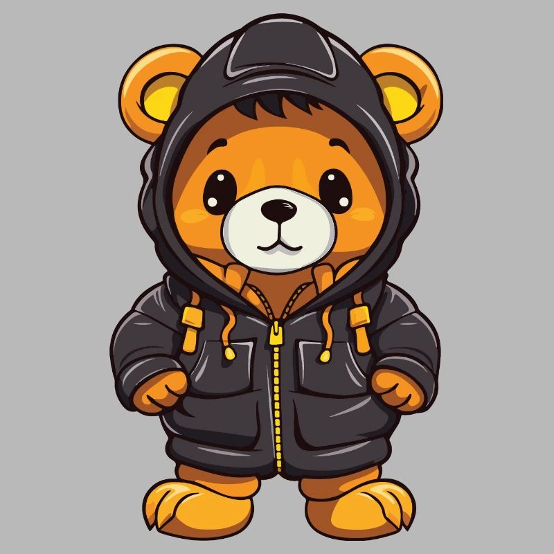 Bear Winter Comic Cute