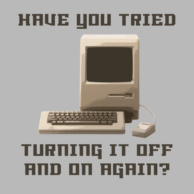 Computer off and on again