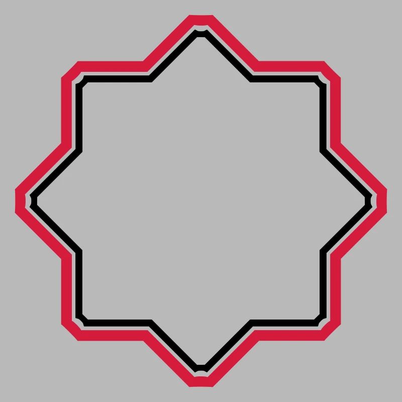 red star border frame text field write n