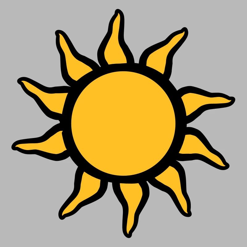 Schöne Strahlende Sonne