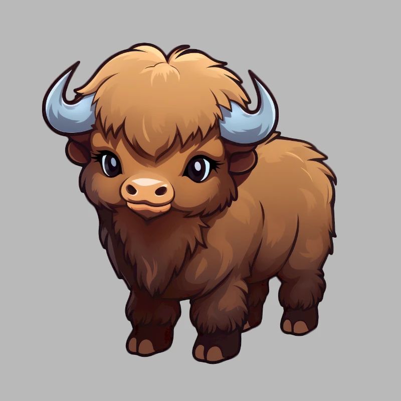 Bébé bison buffle