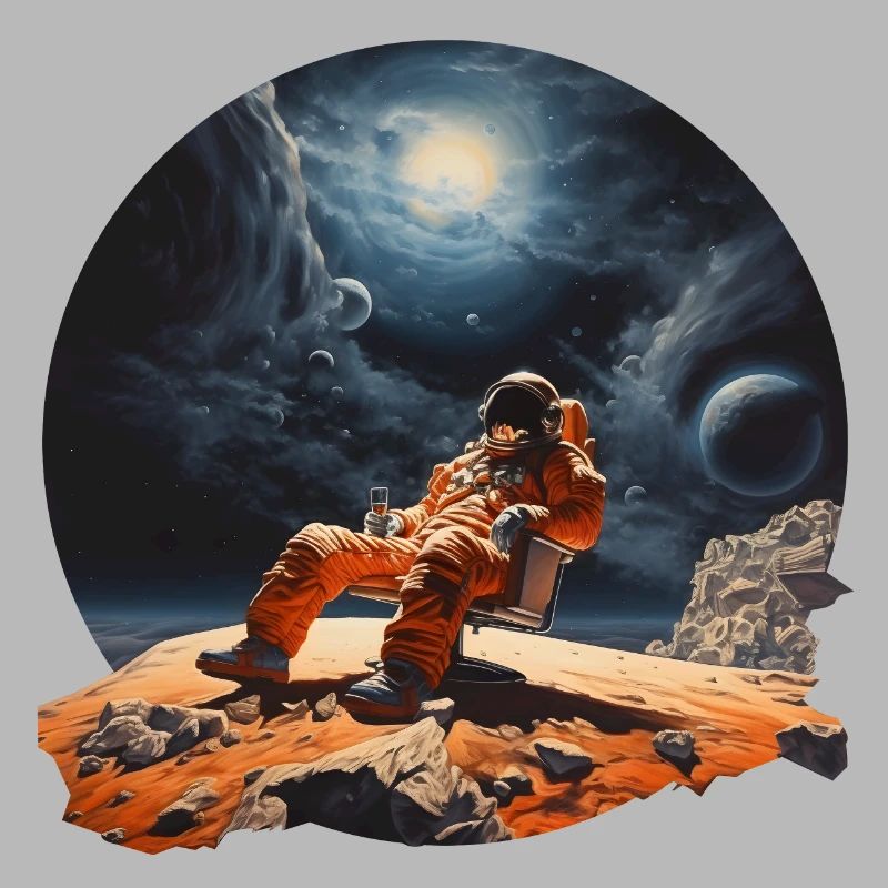 A cosmonaut on vacation