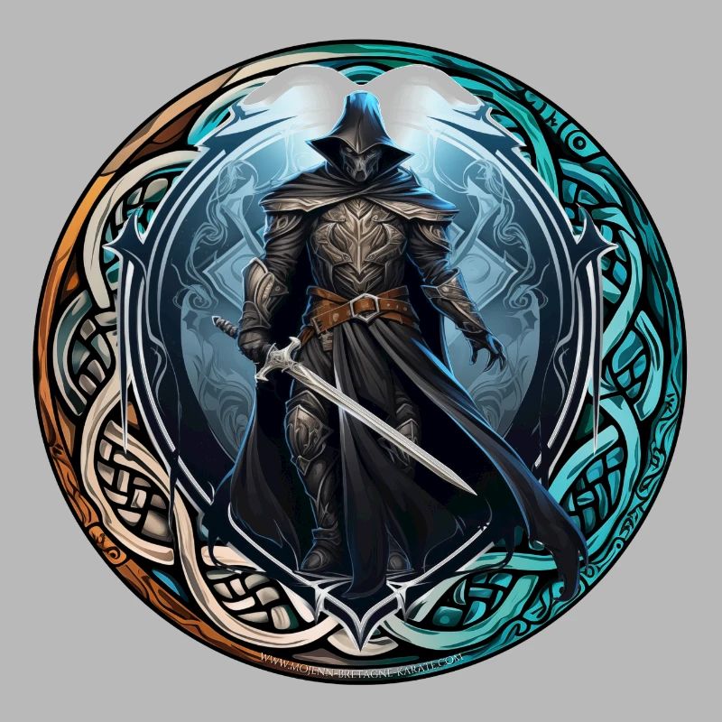 Guerrier celte - magicien à l'épée - rune celte