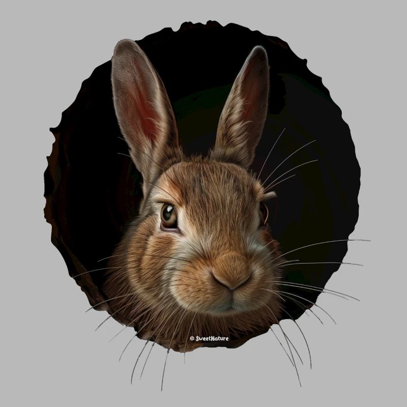 Lapin de vison mignon